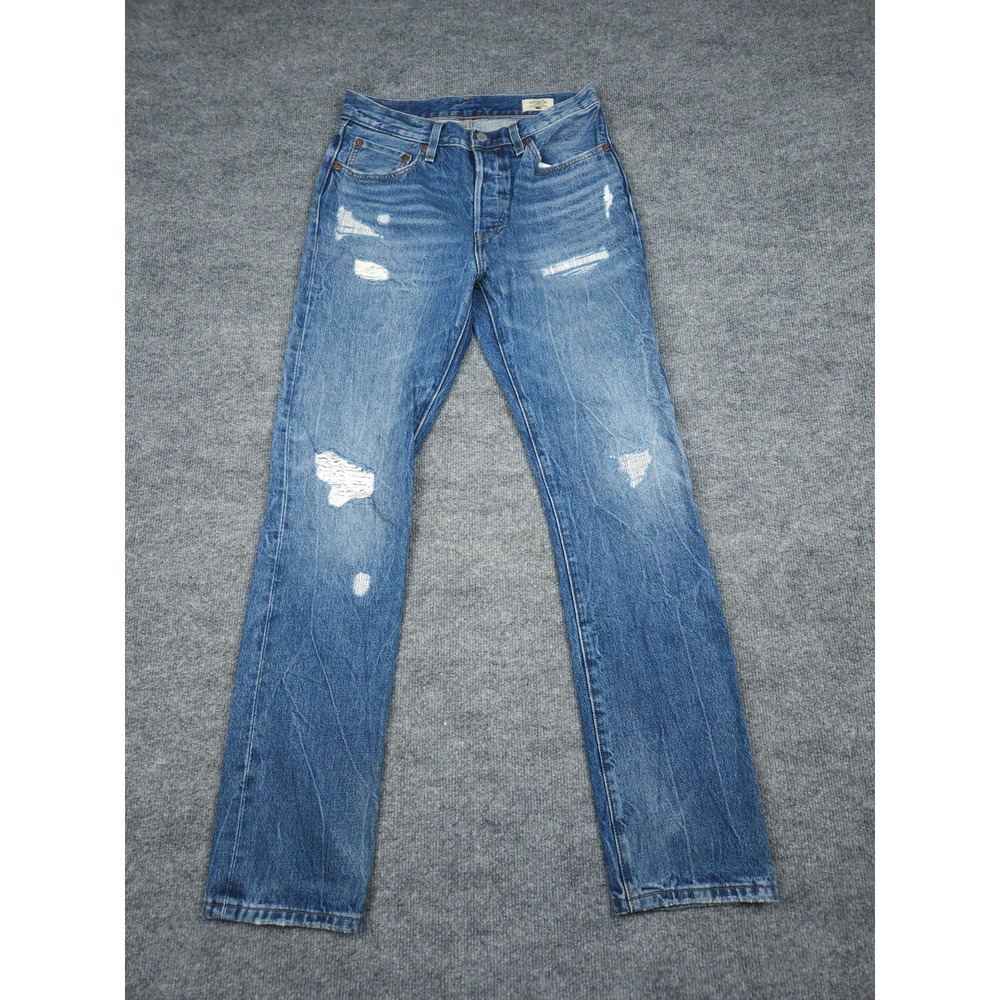 Levis 501 Jeans 150th Anniversary Adult 27 x 32 (FITS 27 x 31) Distress Selvedge